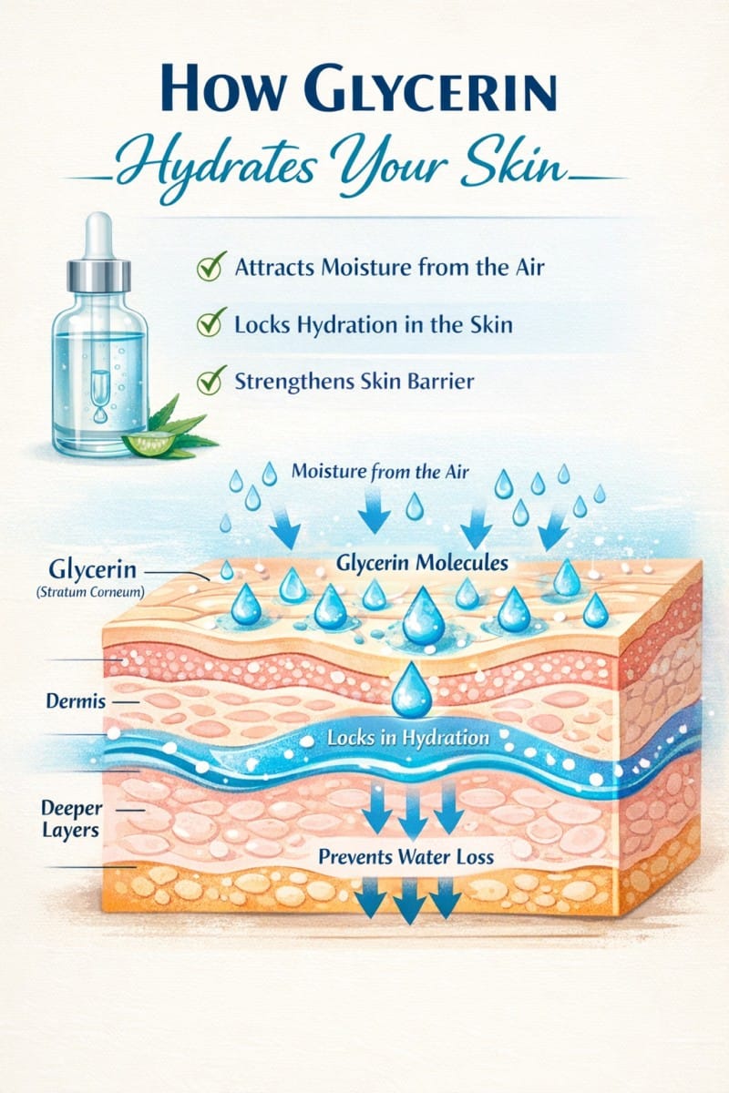 Glycerin - One of the most effective and reliable humectants